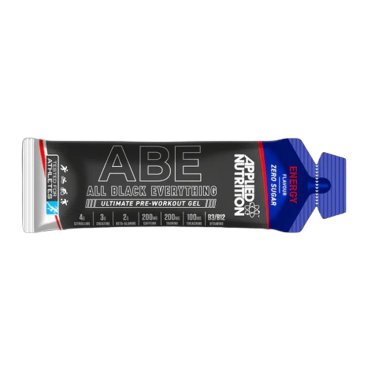 Applied-nutrition ABE Pre Workout Gel | All Black Everything | 20x60g | Enhanced Performance & Focus | Reduces Fatigue | Citrulline & Creatine | Box of 1200g | AED 190 Applied Nutrition