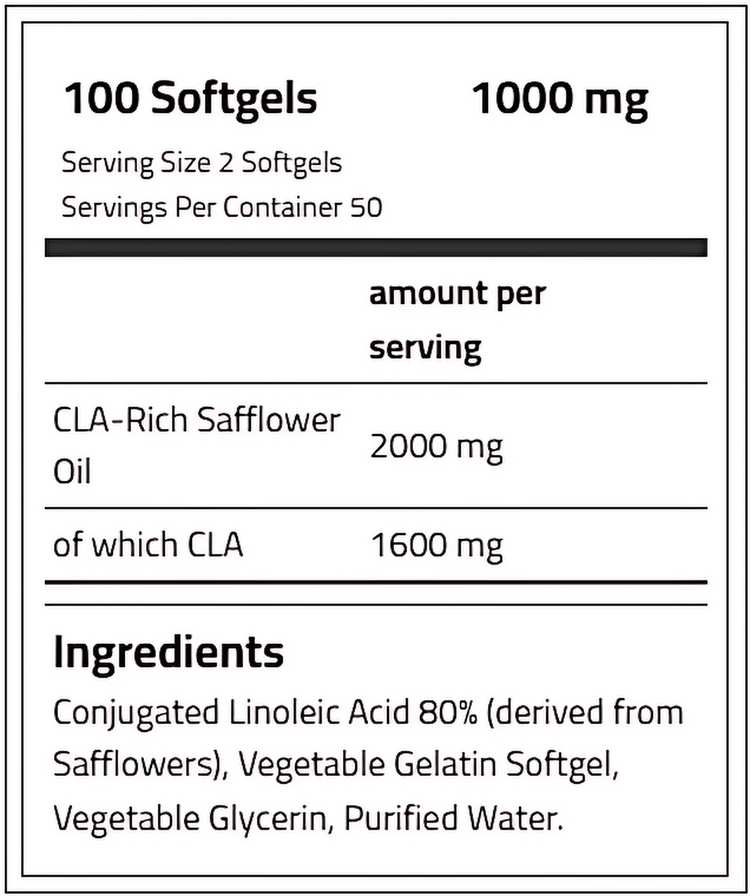 أبلايد نيوترشن CLA GOLD 1000mg 100 كبسولة هلامية