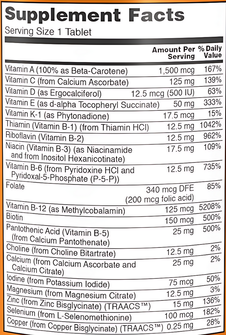 ناو أقراص آدم للرجال متعددة الاستخدامات 60 قرصًا