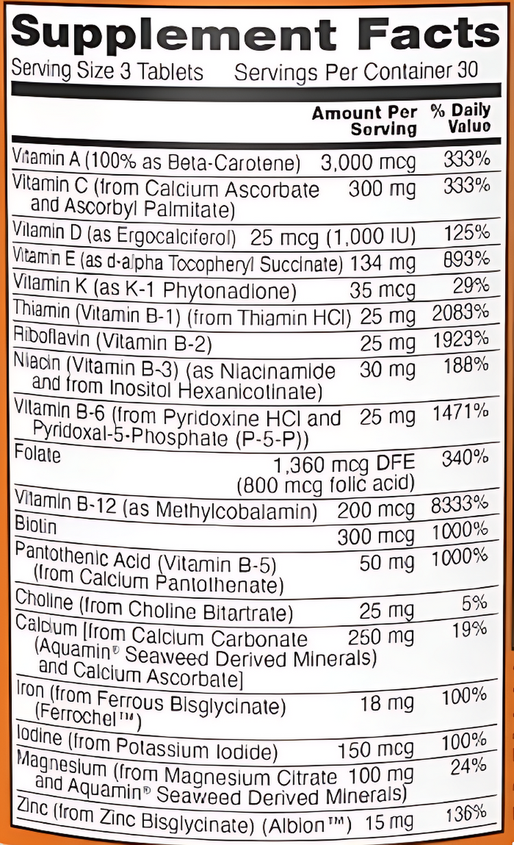 ناو مجموعة الفيتامينات والمعادن المتعددة للنساء من إيف - 90 قرصًا | مكمل غذائي يومي كامل