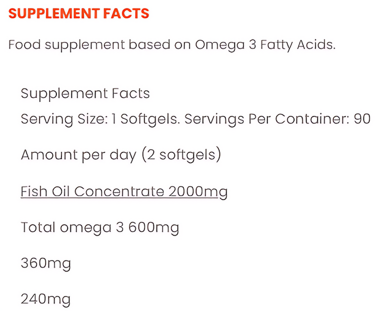 غالي ستارلابكبسولات زيت السمك أوميغا 3 | تُعزز صحة القلب والدماغ | غنية بحمض إيكوسابنتينويك وحمض دوكوساهيكسانويك | تدعم صحة المفاصل والجهاز المناعي | 90 كبسولة هلامية