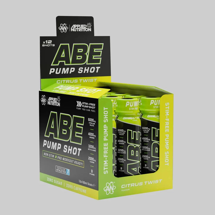 Applied ABE Pump Pre-Workout Shots - Stim Free 12 piece Puzzle Supps