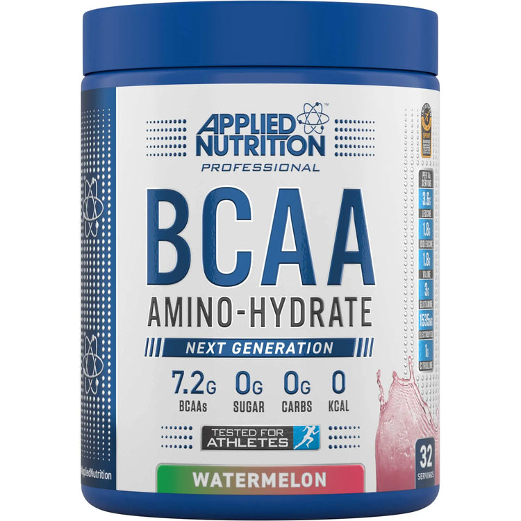 Applied Nutrition BCAA Amino Hydrate, Watermelon, 32 Serving, Replenish Electrolytes Puzzle Supps