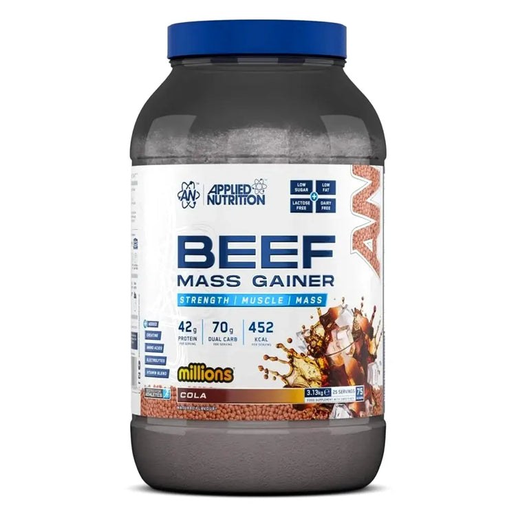 Applied Nutrition Beef Mass Gainer, 3 Kg, 75 servings Beef Protein Puzzle Supps