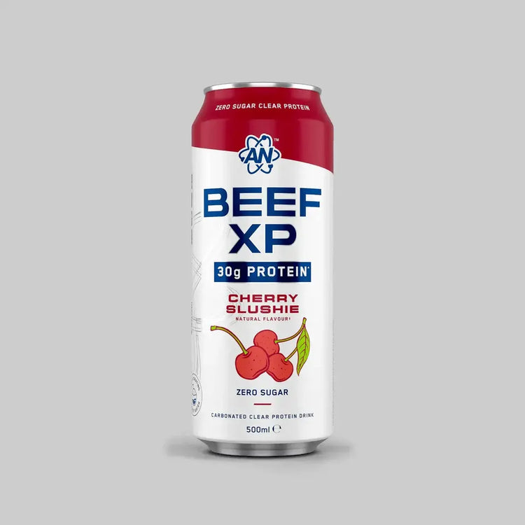Applied Nutrition Beef XP Clear Protein Drink, Cherry Slushie, Box of 12 Pieces Applied Nutrition
