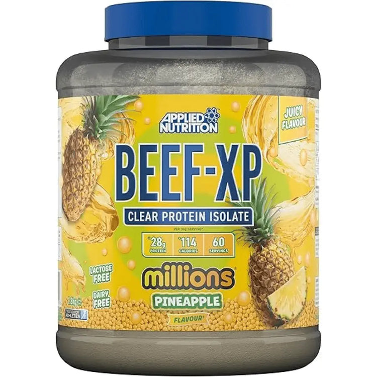 Applied Nutrition Beef XP – Dairy-Free Clear Beef Protein Isolate, Lactose Free, Zero Sugar, Low Fat, 1.8kg - 60 Servings Applied Nutrition