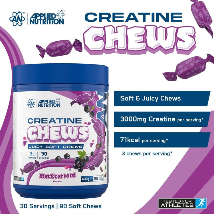 Applied Nutrition Creatine Chews 3g Creatine • 90 Soft Chews • 30 Servings Puzzle Supps