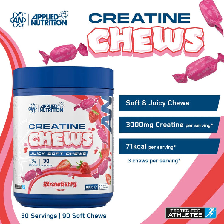 Applied Nutrition Creatine Chews 3g Creatine • 90 Soft Chews • 30 Servings Puzzle Supps