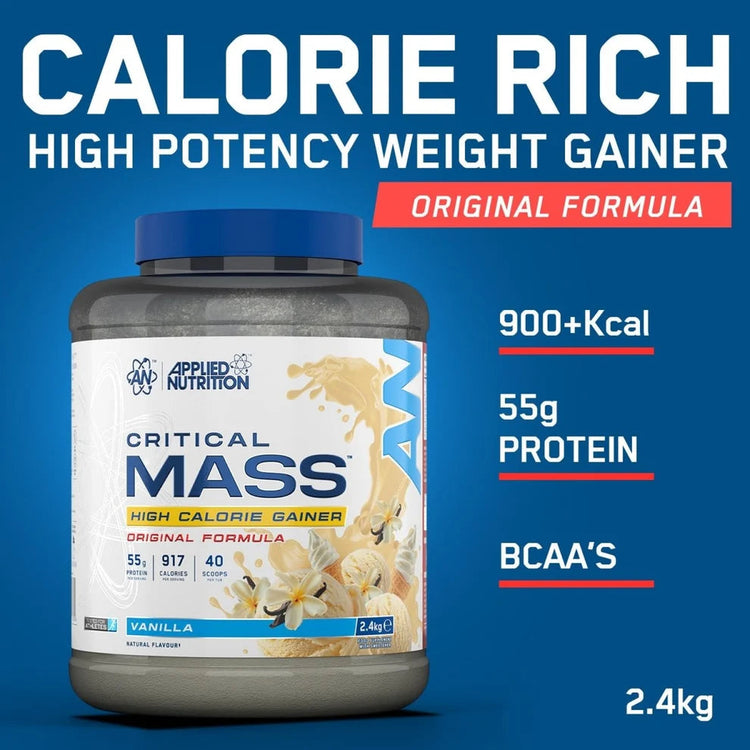 Applied Nutrition Critical Mass Original Formula High Calorie Gainer 2.4kg Aplied Nutrition