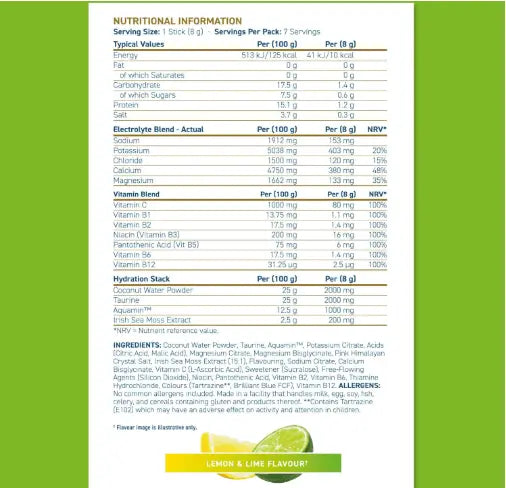 Applied Nutrition Hydration+ Electrolyte & Vitamin Powder Stick Pack (Pack of 7x8g) Applied Nutritoon