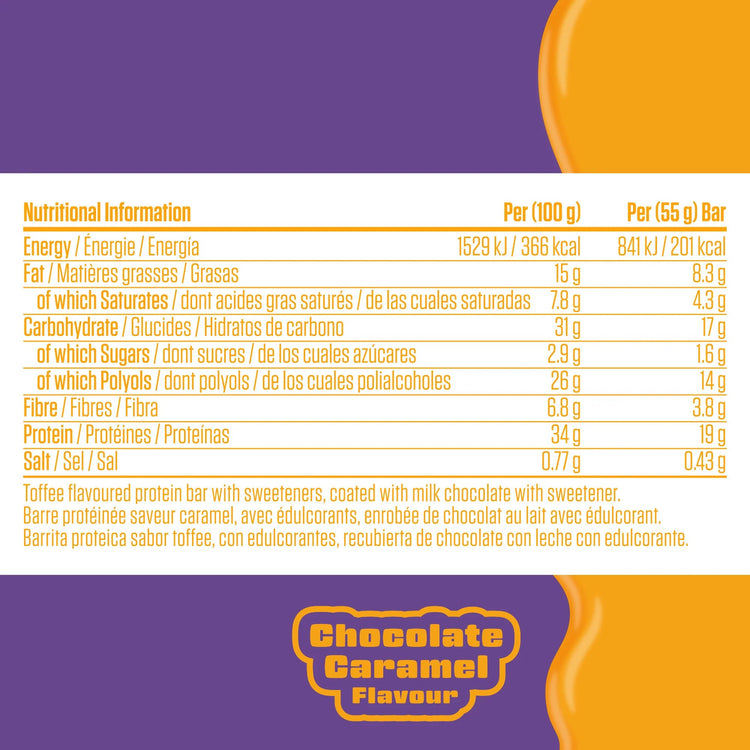 Applied Nutrition Moment Bar Up to 19g Protein per bar • Low Sugar • High in Fibre 12x55g Puzzle Supps