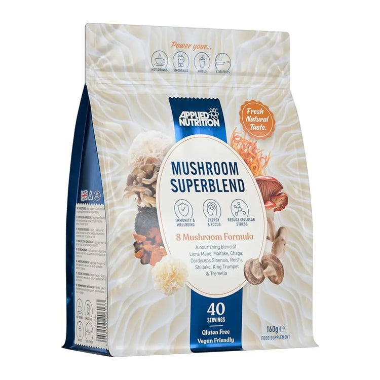 Applied Nutrition Mushroom Superblend , 160 Gm, Boosts Immunity and Wellbeing Applied Nutrition