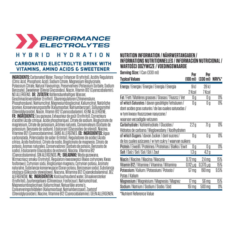 Applied Nutrition Na11 Hydration Drink, 12x 330 ML Applied Nutrion