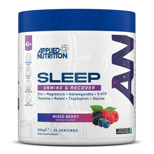 Applied Nutrition Sleep Unwind & Recover, Mixed Berry, 300 Gm, Improves Sleep Quality Puzzle Supps