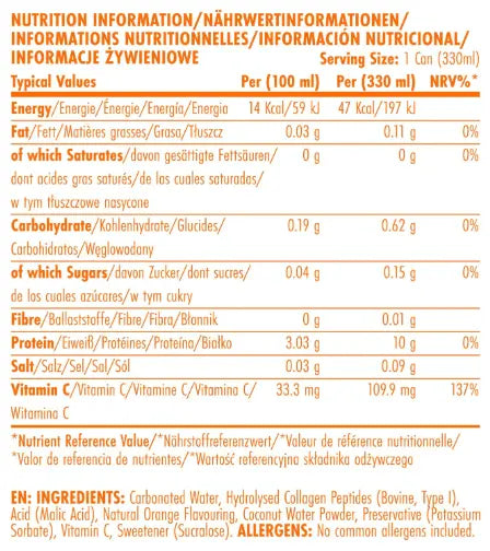 Applied Nutrition Sparkling Protein Water Can (330ml) Applied Nutrition