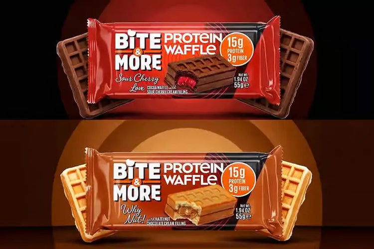 Bite & more Protein waffles No Added Sugar | 50g Bite & more