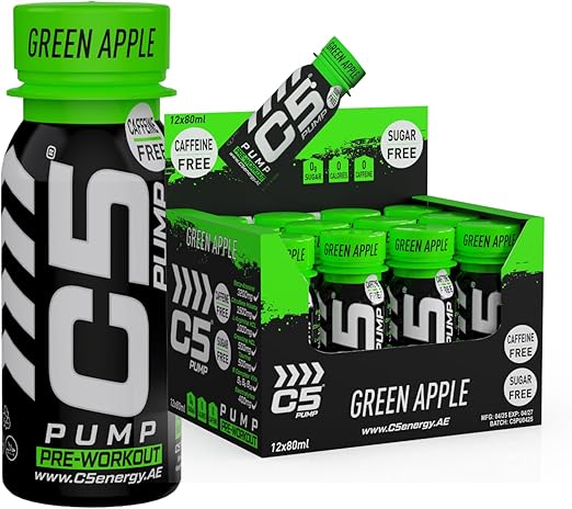 C5 Pump Sugar free Pre-Workout Shot | 12x 77ml ultamade