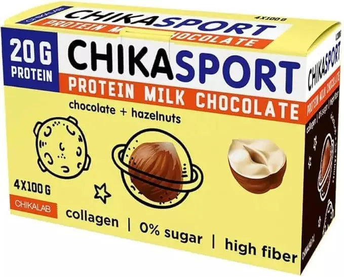 Chikalab Chika Sport Protein milk pistachio kunafa Chocolate 100gx4 Chikalab