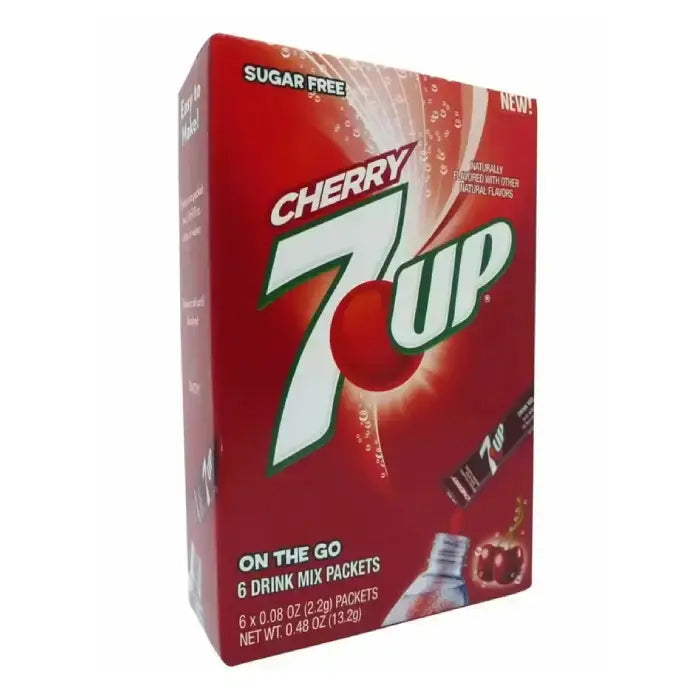 Crush Singles to Go 7 UP Cherry: Convenient Drink Mix Packets for On-the-Go Refreshment! Puzzle Supps