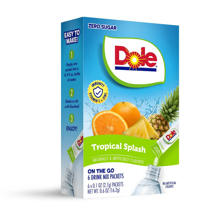 Dole Powder Drink Mix - Sugar Free & Delicious, Makes Water Beverages Puzzle Supps