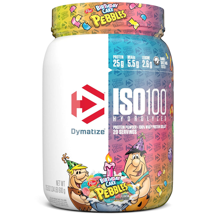 Dymatize ISO 100 Protein Powder - High-Quality Protein for Muscle Recovery- 20 servings Dymatize