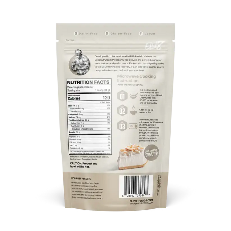 Elev8 Creamy rice: High Protein, No-Cook, Ready in 30 Seconds- 300g Elev8
