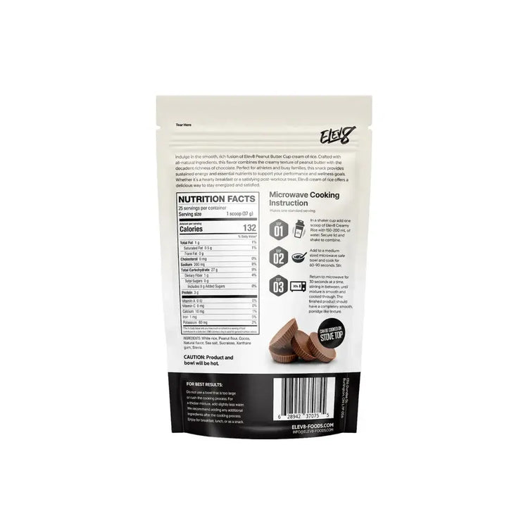 ELEV8 Creamy Rice – Vegan, Gluten-Free | No-Cook, Ready in 30 Seconds Elev8