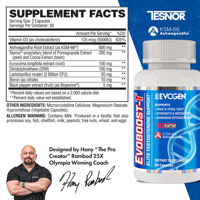 Evogen EVOBOOST-T 60capsules