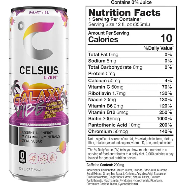 Energize Your Day with Celsius Sparkling Energy Drinks - 12-Pack of 335ml Cans Celsius