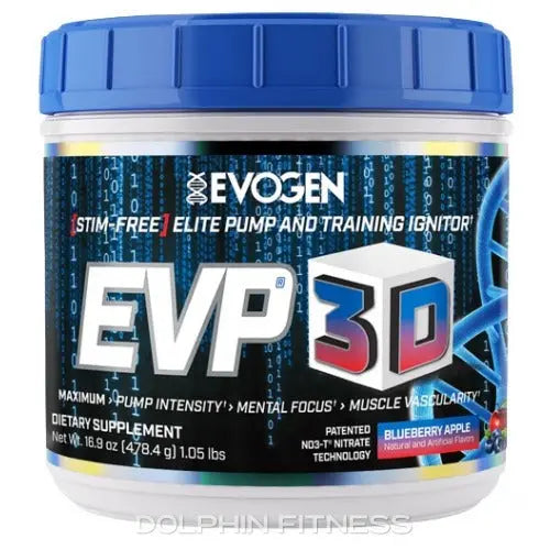 Evogen EVP 3D - The Ultimate Non-Stimulant Pre-Workout for Intense Pumps Evogen