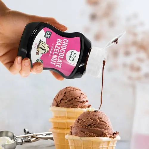 Food Factor Chocolate Hazelnut Syrup Made in Italy, Zero Sugar, Low Calorie,260ml Puzzle Supps