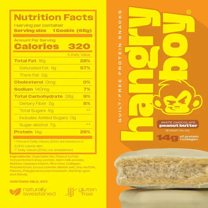 Hangry Boy Protein Cookie Sandwich – 14 g Protein, 12x65g Puzzle Supps
