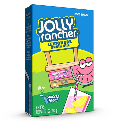 Jolly Rancher Zero Sugar  Drink Mix 6 Sticks Puzzle Supps