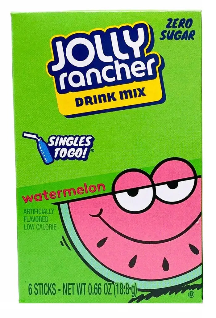Jolly Rancher Zero Sugar  Drink Mix 6 Sticks Puzzle Supps