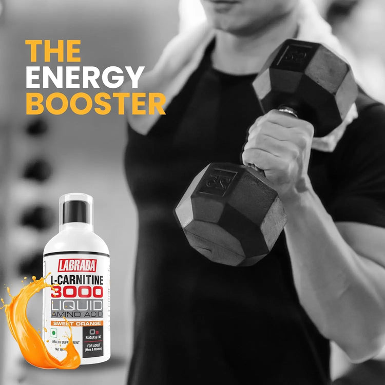 Labrada L-Carnitine 3000 - 450ml, Liquid Amino Acid With 0g Sugar (30 Servings) Labrada