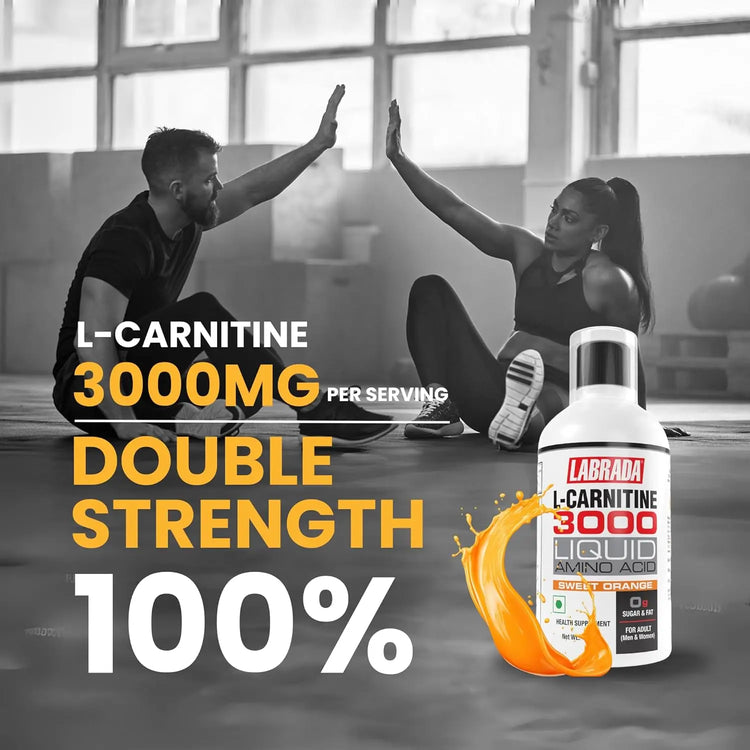 Labrada L-Carnitine 3000 - 450ml, Liquid Amino Acid With 0g Sugar (30 Servings) Labrada
