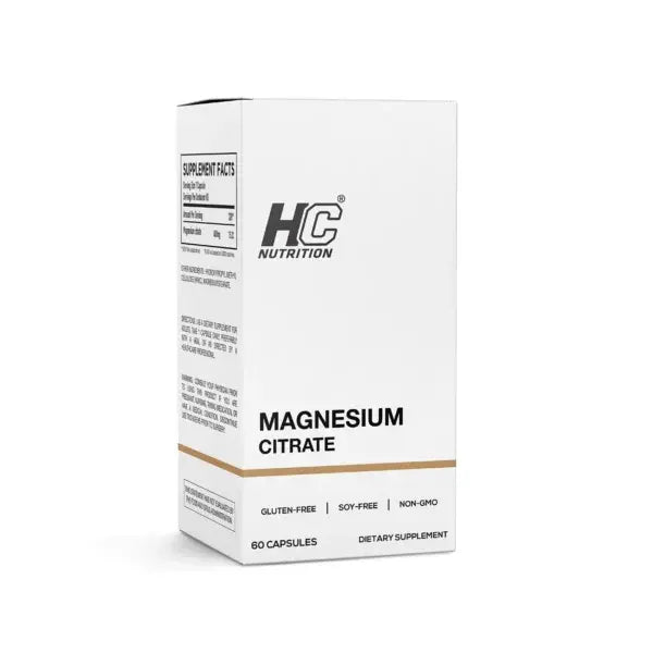 HC Nutrition Magnesium Citrate 60 Capsules HC Nutrition