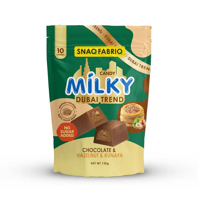 Milky Chocolate Candies with Filling Chocolate Kunafa 130g Puzzle Supps