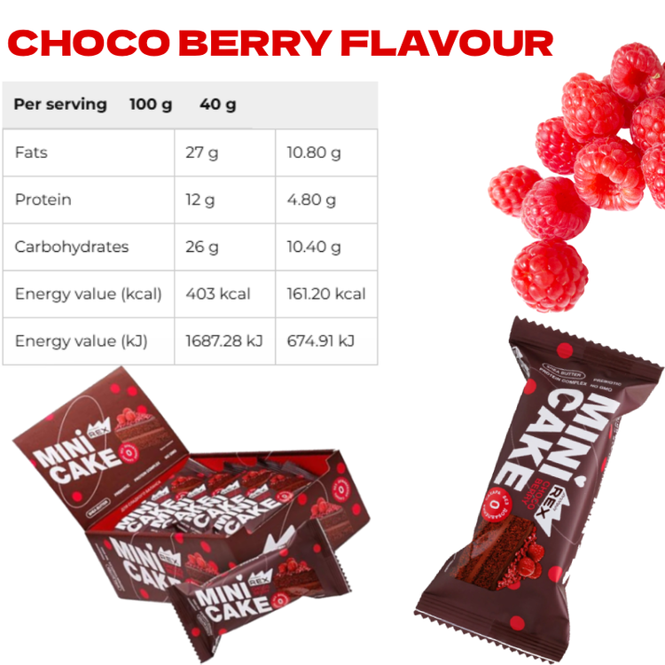 Rex Protein Mini Cake by Rex Bakes: Nutrient-Packed, Guilt-Free Snacking (40gx8) box