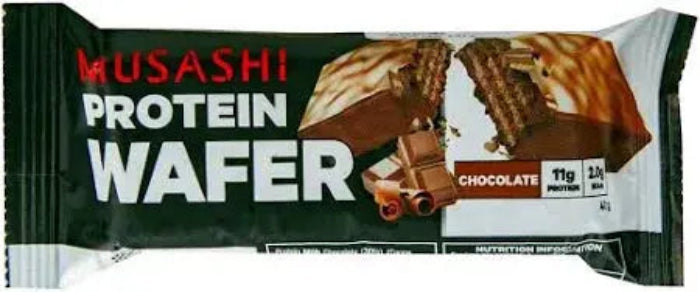 Musashi Protein Wafer 11g protein and 2.9g BCAA 12x40g Musashi