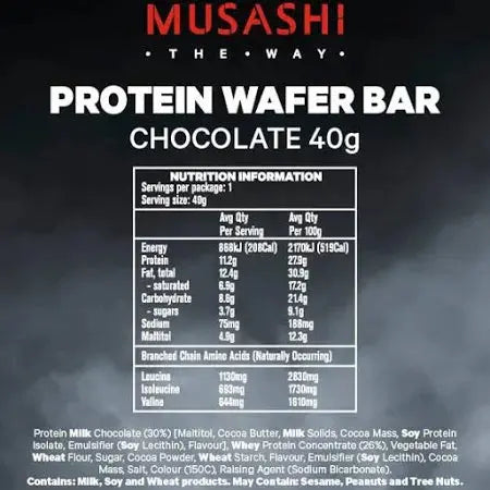 Musashi Protein Wafer 12x40g Puzzle Supps