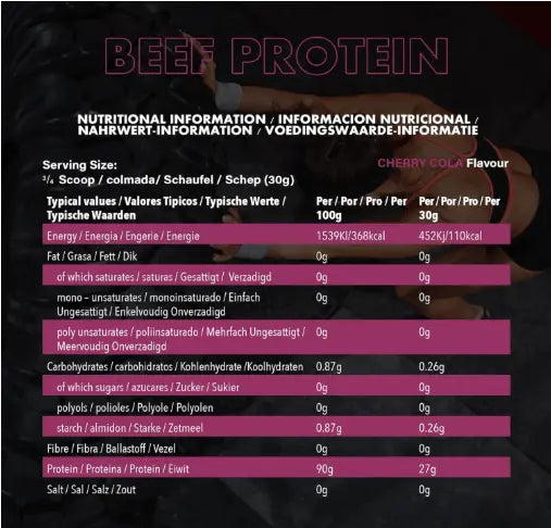 NXT Nutrition Beef Protein Isolate 1.8kg - Pure, Potent, and Perfect for Performance NXT Nutrition
