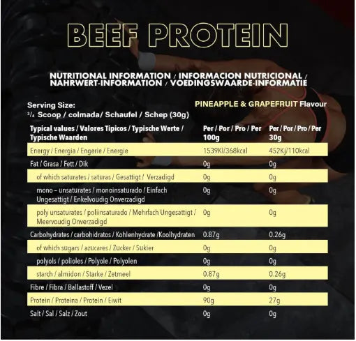 NXT Nutrition Beef Protein Isolate 1.8kg - Pure, Potent, and Perfect for Performance NXT Nutrition