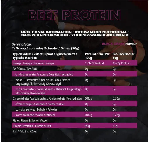 NXT Nutrition Beef Protein Isolate 1.8kg - Pure, Potent, and Perfect for Performance NXT Nutrition