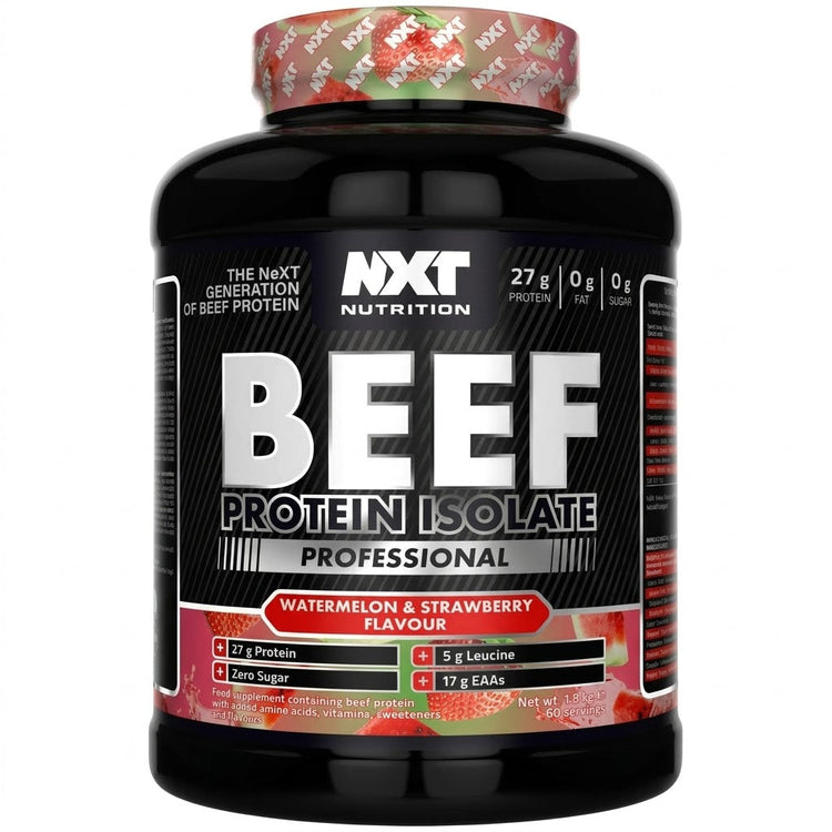 NXT Nutrition Beef Protein Isolate Professional 1.8kg - Pure protein , Potent, and Perfect for Performance NXT Nutrition