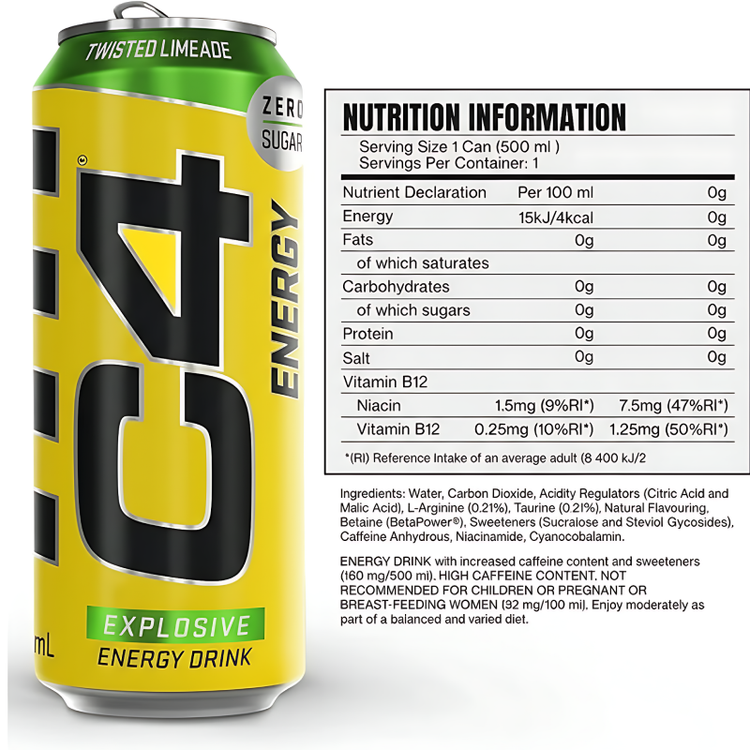 cEnergy Drink: Elevate Your Workout with Clinically Studied Ingredients and Zero Sugar