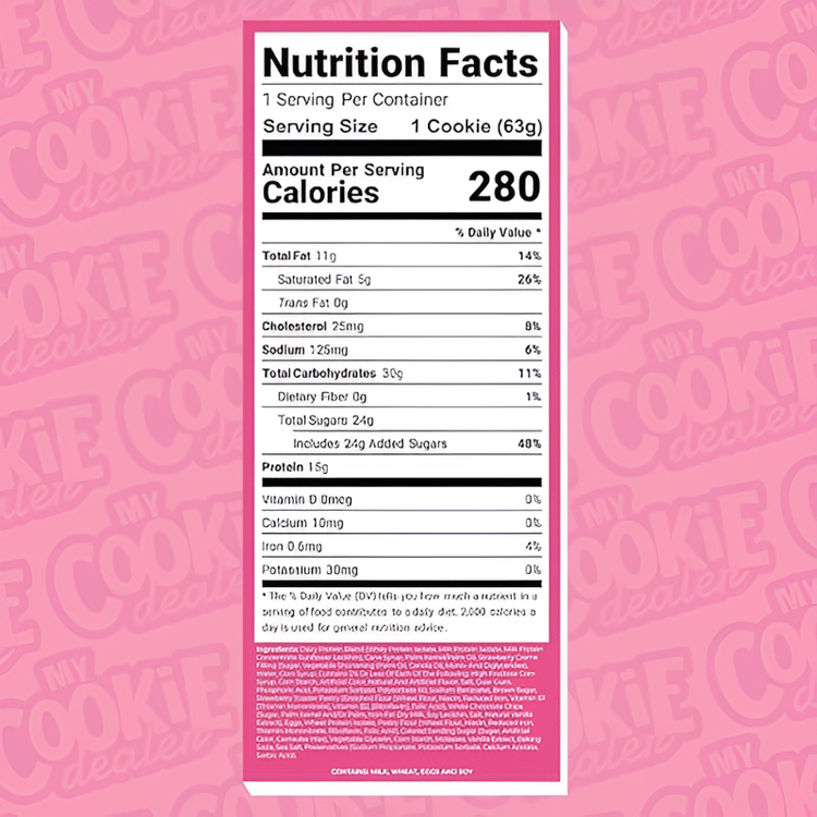My cookie Dealer Protein Cookie Snacks- Size 63g each