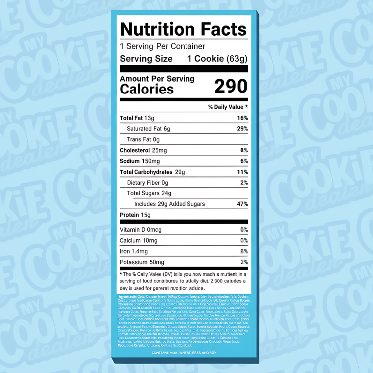 My cookie Dealer Protein Cookie Snacks- Size 63g each