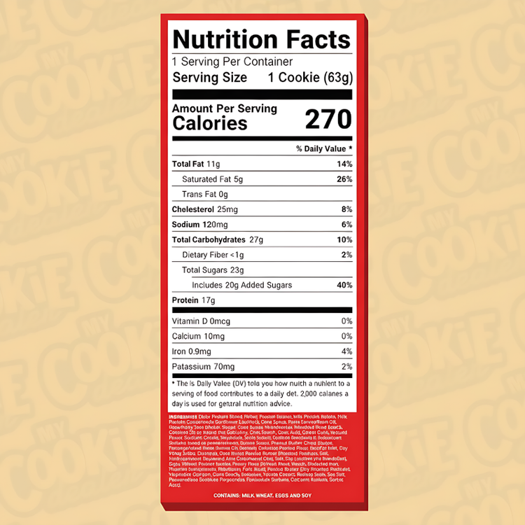 My cookie Dealer Protein Cookie Snacks- Size 63g each