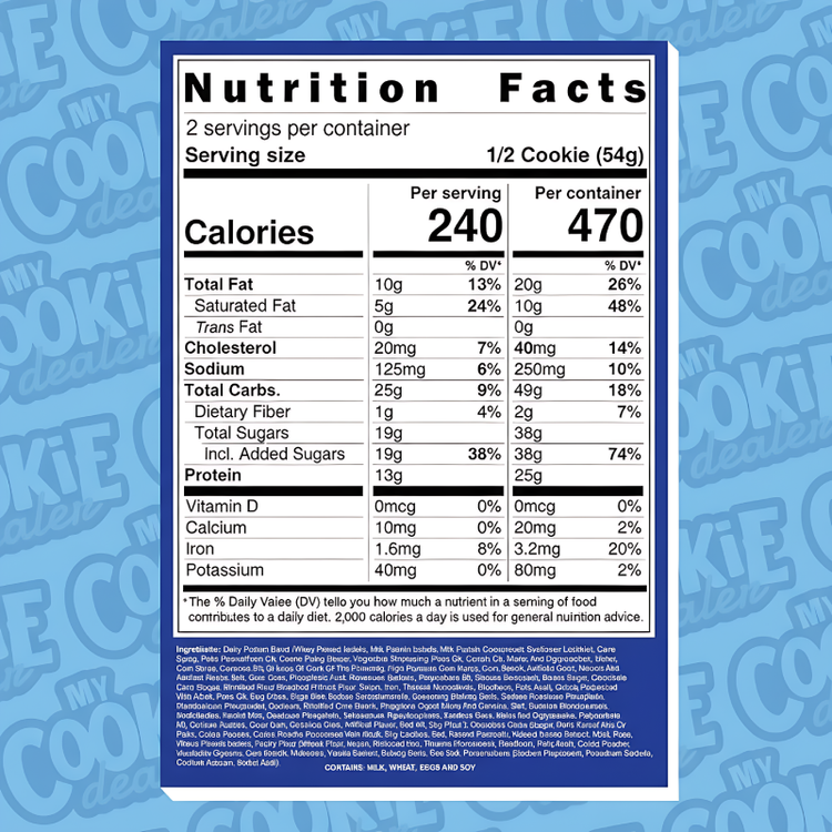 My cookie Dealer Protein Cookie Snacks- Size 63g each